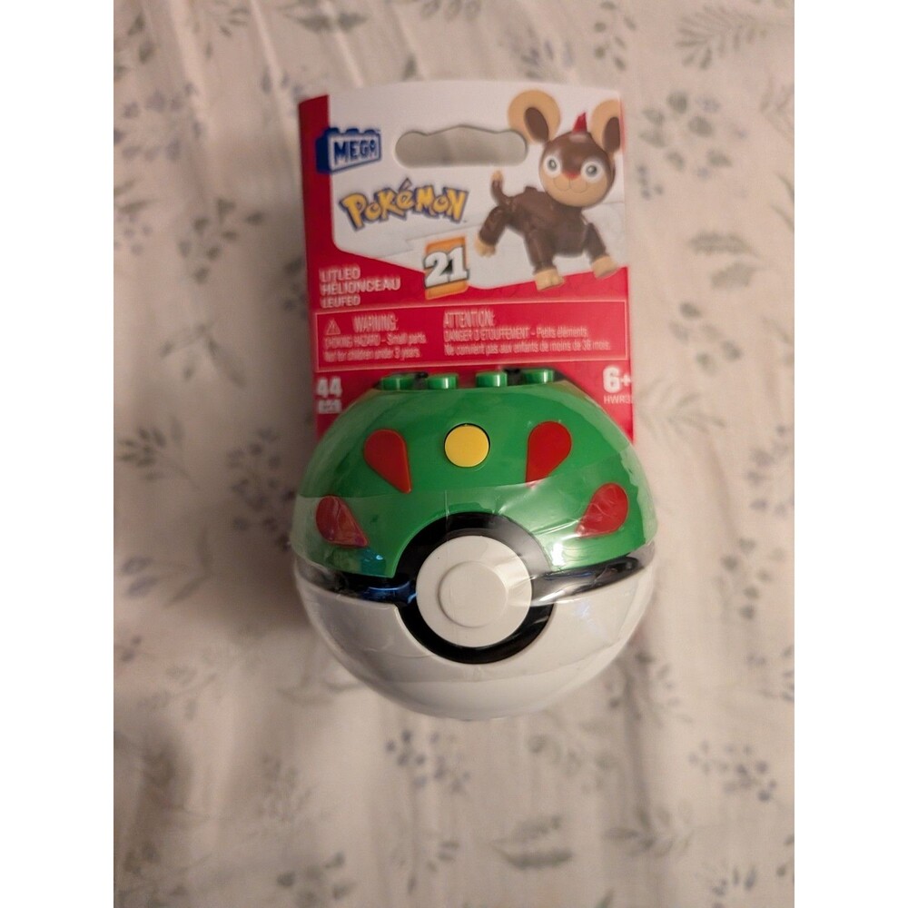 MEGA Construx Pokemon LITLEO Series 21 Pokeball 44 Pieces NEW In Hand